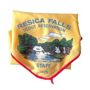 Vintage Boy Scouts Scout 1975 Staff Resica Falls Scout Reservation Neckerchief